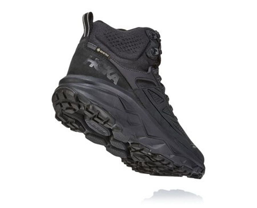 Sapatilhas Hoka One One Masculino Pretas - Challenger Mid Gore-Tex - 702-JANMLG